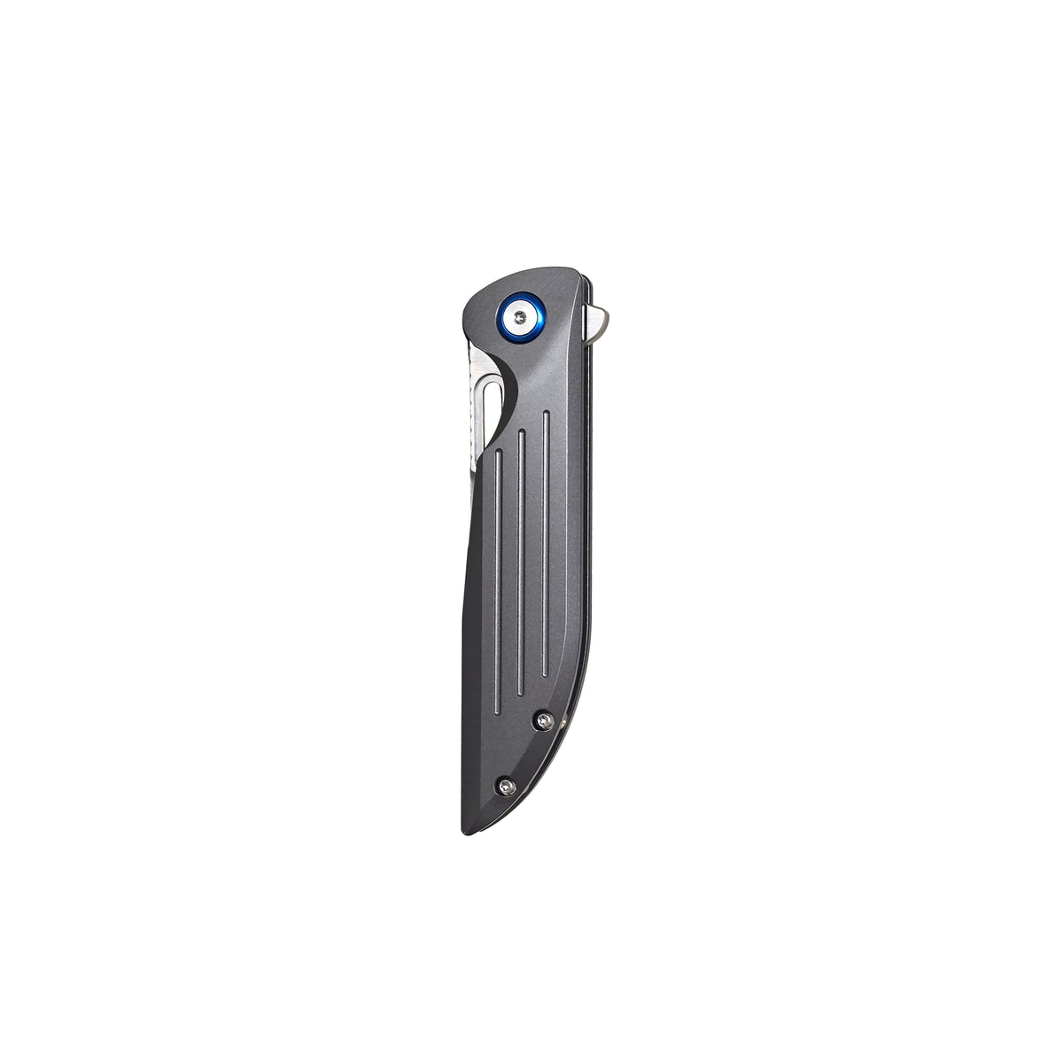 MUCITUP MUCTAC Sentinel Titanium Knife M390 Steel Ceramic Bearing Flipper 3.25"