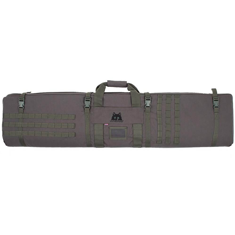 Ulfhednar Gun Case/Shooting Mat w/Backpack Straps Combo, 55in, Gray, UH040