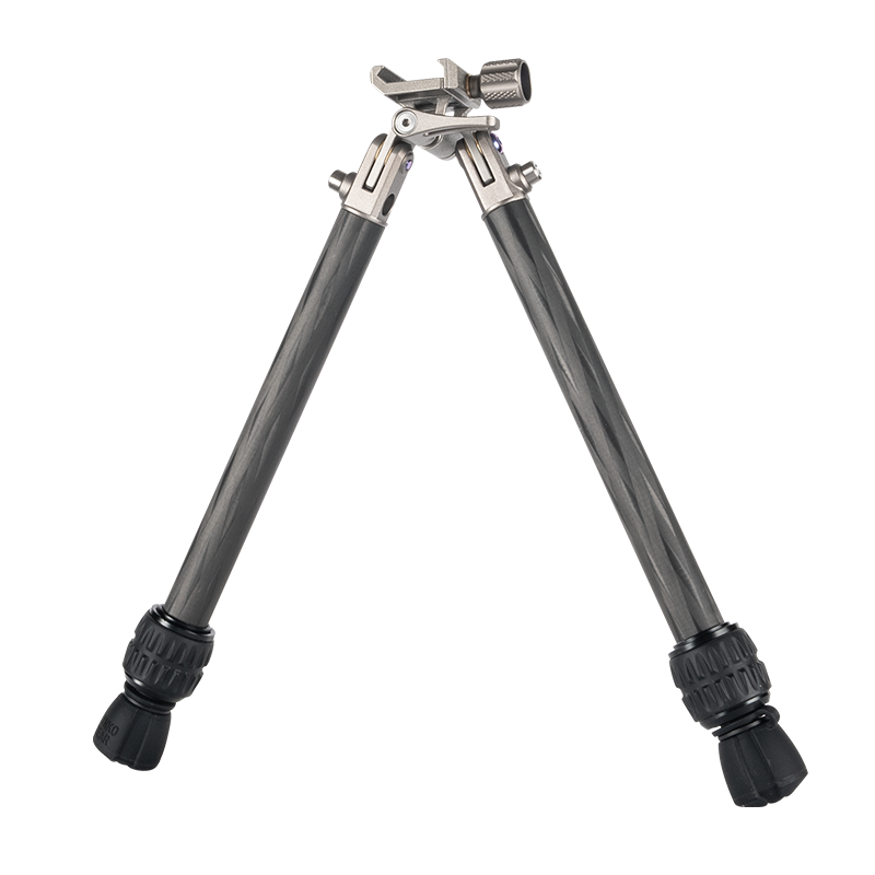 Linkogear Titanium Carbon Fiber Bipod 5.3oz Ultralight Adjustable 4.9"-12.8"