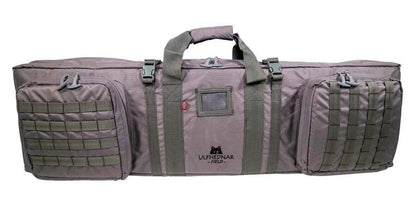 Ulfhednar Double Rifle Case w/Backpack Straps Gray, Ext Pockets with Molle UH035