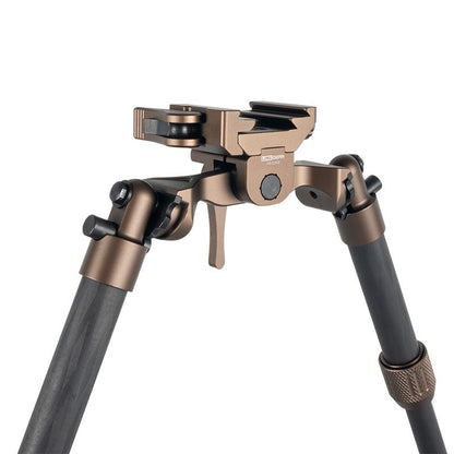 Linkogear HB-C05M Carbon Fiber Bipod Arca Swiss & Picatinny 7–10.1" - Brown