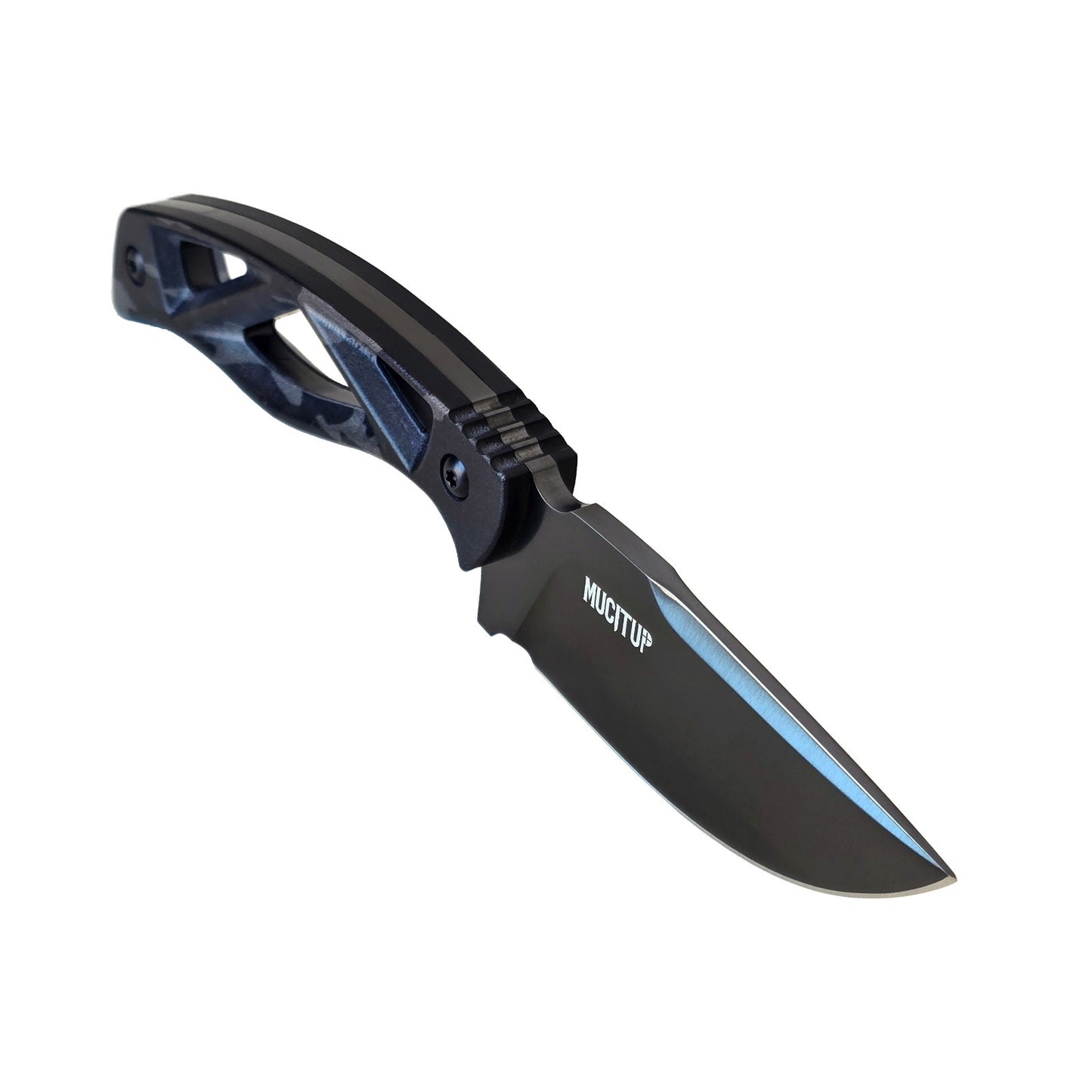 MUCITUP MUCTAC Surge Fixed Blade Knife D2 Steel 3" DLC Blade Multicam Black G10 