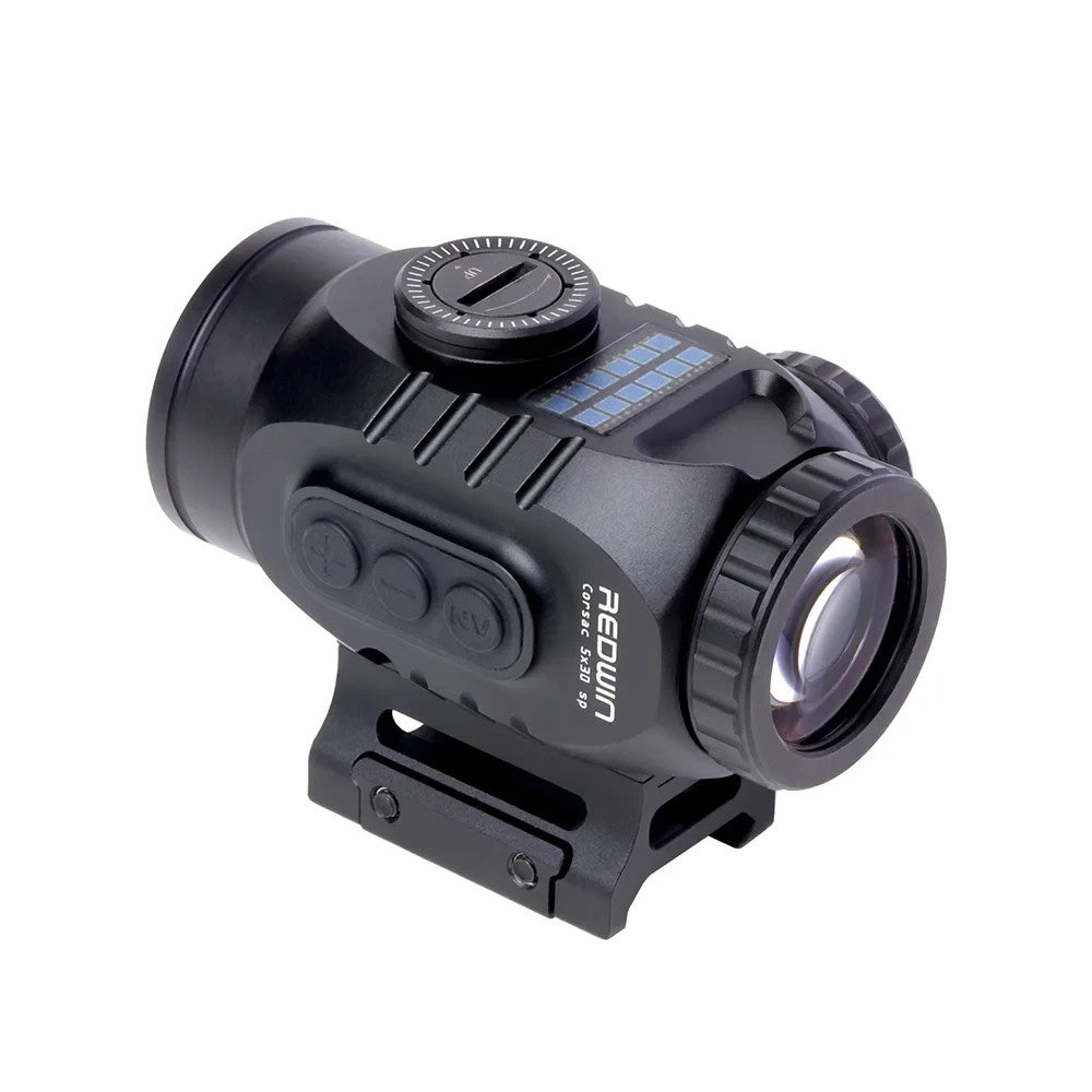 Red Win Corsac RMP5 5x30 Micro Prism Scope Solar Red Green Etched Reticle Optic