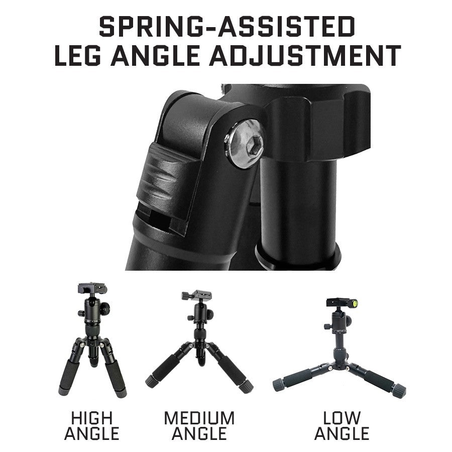 Linkogear A225 + Q26 Mini Tabletop Tripod w/ Ball Head 1/4"-20 Mount