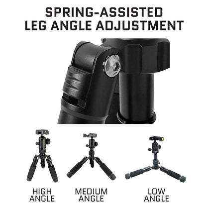 Linkogear A225 + Q26 Mini Tabletop Tripod w/ Ball Head 1/4"-20 Mount