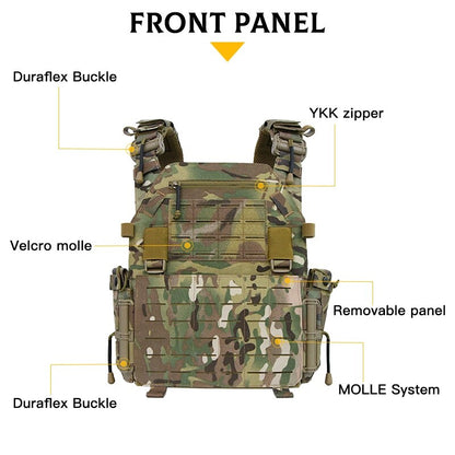 MUCITUP MUCTAC Gen 2 Plate Carrier 1050D Nylon Laser Cut MOLLE Quick Release-$97.97 - MucItUp - ONLY $97.97