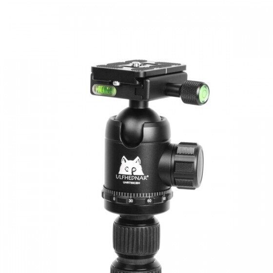 Ufhednar Tripod with Ballhead Arca-style UHRT55CBH Height 10-63 in, Carbon Fiber