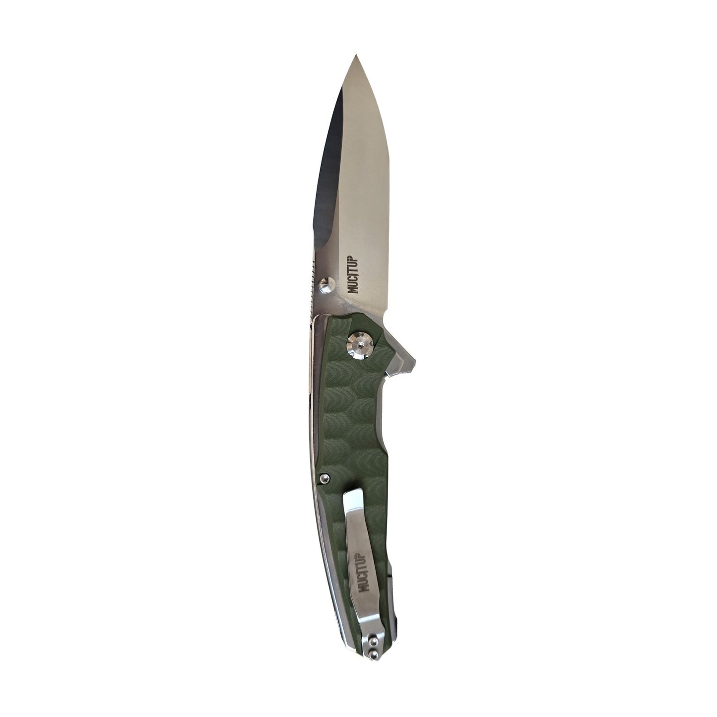 MUCITUP APEX 2 - D2 Steel Folding Knife G10 Handle 4" Blade EDC Folder