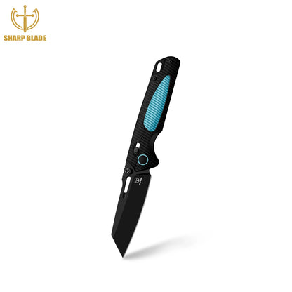 Sharp Blade FK-307 9Cr18MoV Cleaver Folding Knife Crossbar Lock G10 PEI EDC