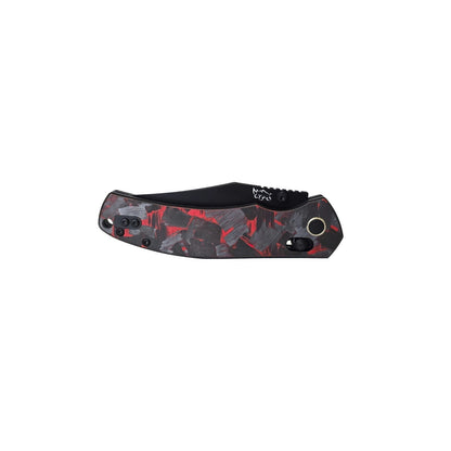 MUCTAC Ember & Smoke Folding Knife – 14C28N Steel, Crossbar Lock, EDC