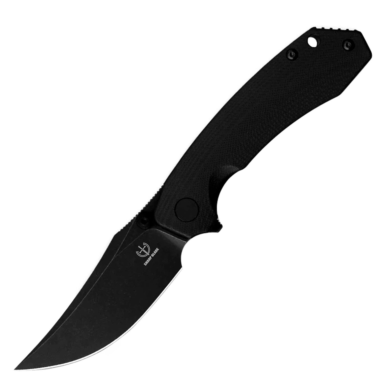 Sharp Blade EDC Folding Knife D2 Steel G10 Handle Pocket Clip 4 Colors