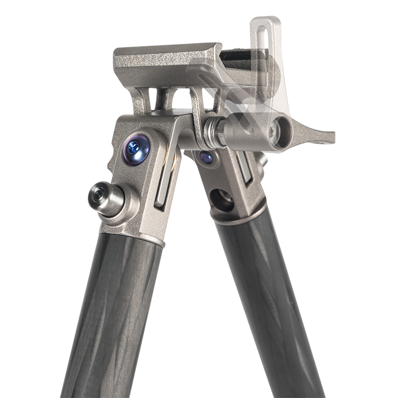 Linkogear Titanium Carbon Fiber Bipod 5.3oz Ultralight Adjustable 4.9"-12.8"