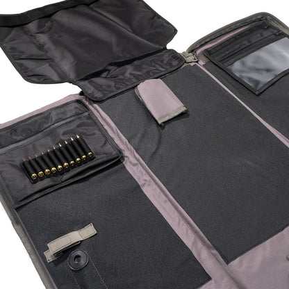 Ulfhednar Gun Case/Shooting Mat w/Backpack Straps Combo, 55in, Gray, UH040