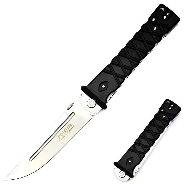 HOKC Ronin Folding Knife - A. Biryukov Design - D2 Steel Blade - G10 Handle