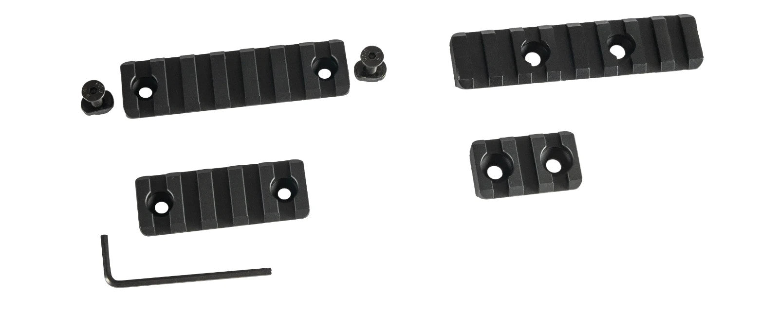 LINKOGEAR MLOK-Style Picatinny Rail 3-13 Slot 6061-T6 Aluminum + Hardware Tool