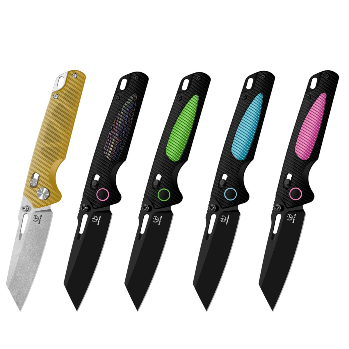 Sharp Blade FK-307 9Cr18MoV Cleaver Folding Knife Crossbar Lock G10 PEI EDC