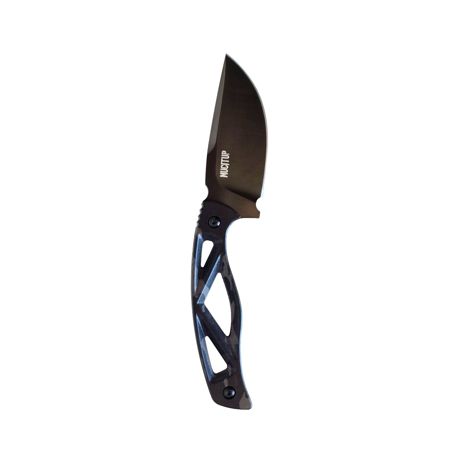MUCITUP MUCTAC Surge Fixed Blade Knife D2 Steel 3" DLC Blade Multicam Black G10 