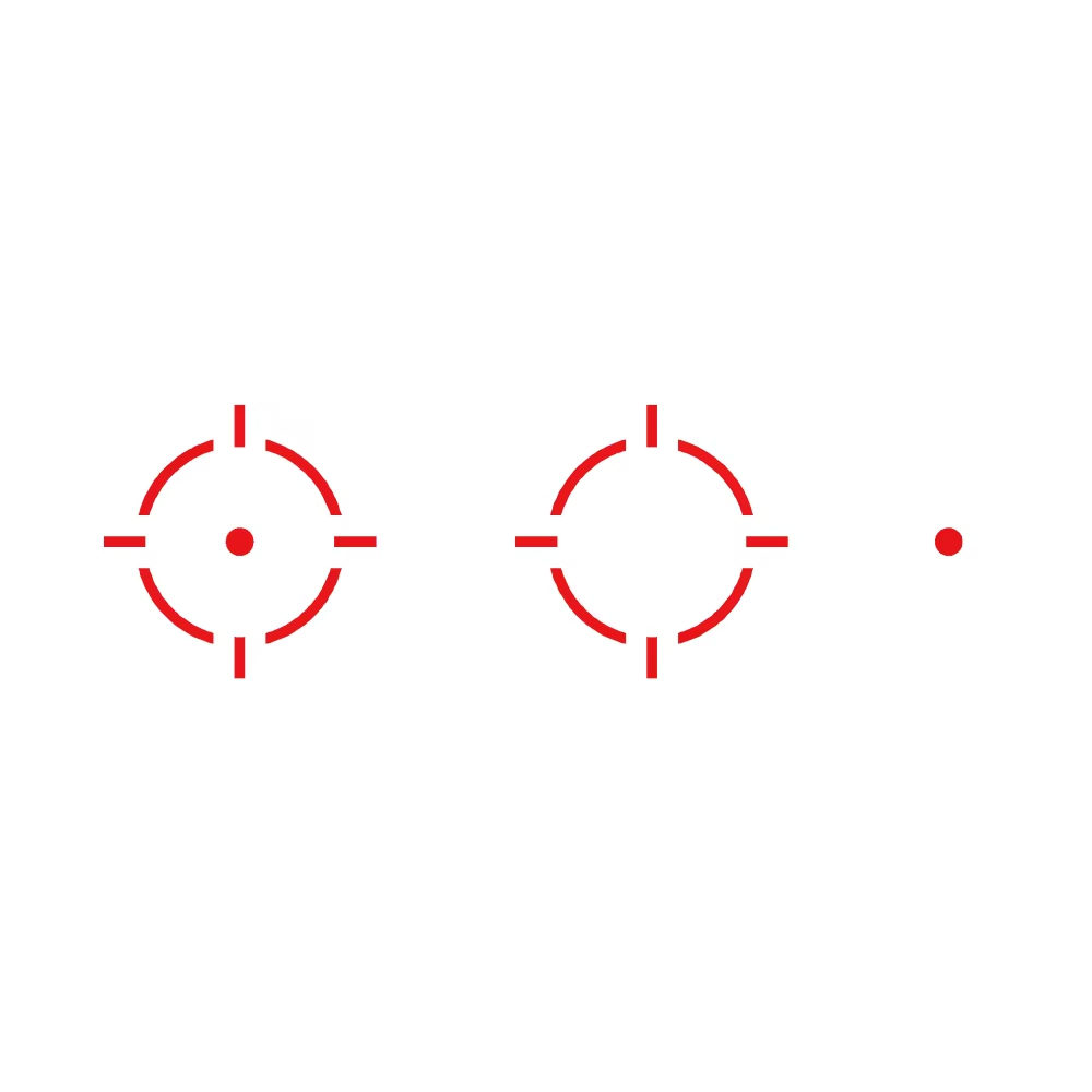 Red Win Solar Supply Red Dot Multi Reticle 1x22 MRT, Shake Awake