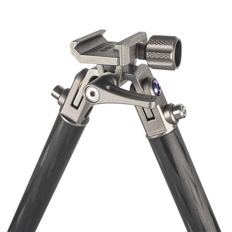 Linkogear Titanium Carbon Fiber Bipod 5.3oz Ultralight Adjustable 4.9"-12.8"