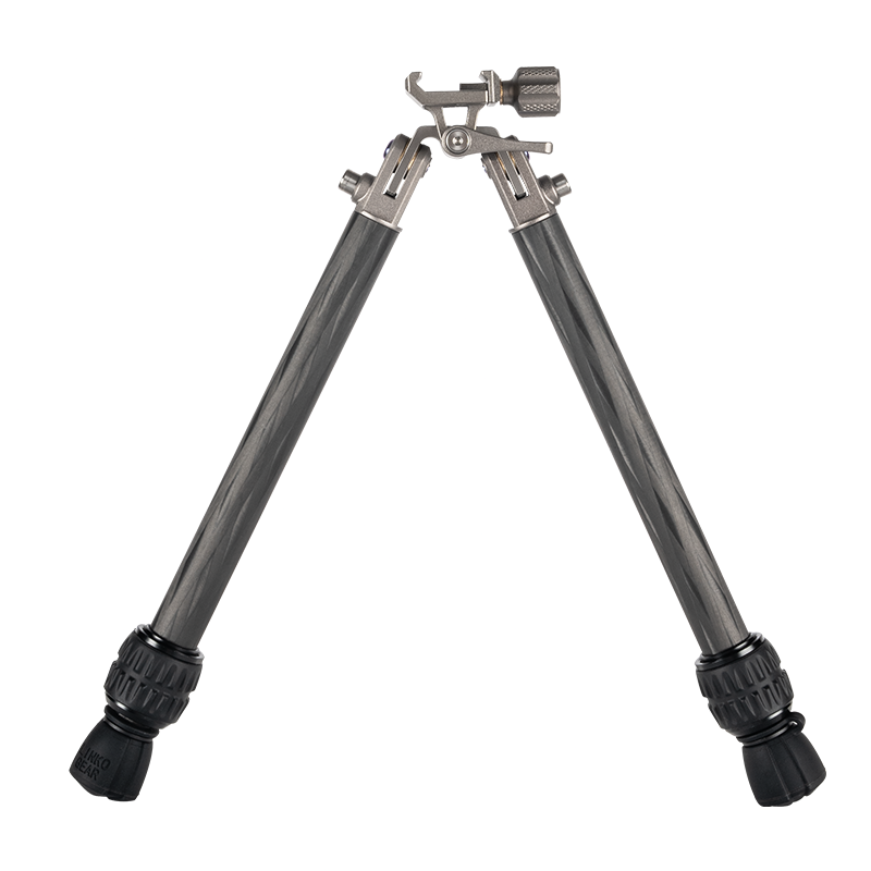 Linkogear Titanium Carbon Fiber Bipod 5.3oz Ultralight Adjustable 4.9"-12.8"