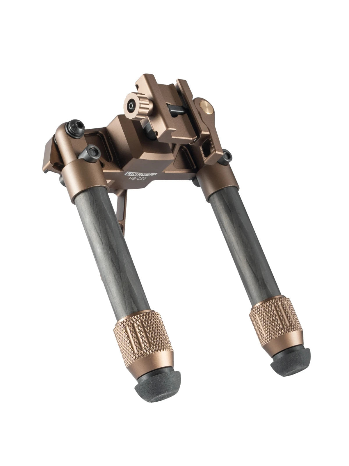 Linkogear HB-C03 Carbon Fiber Bipod Picatinny & ARCA Monoball Fix 26mm - Brown