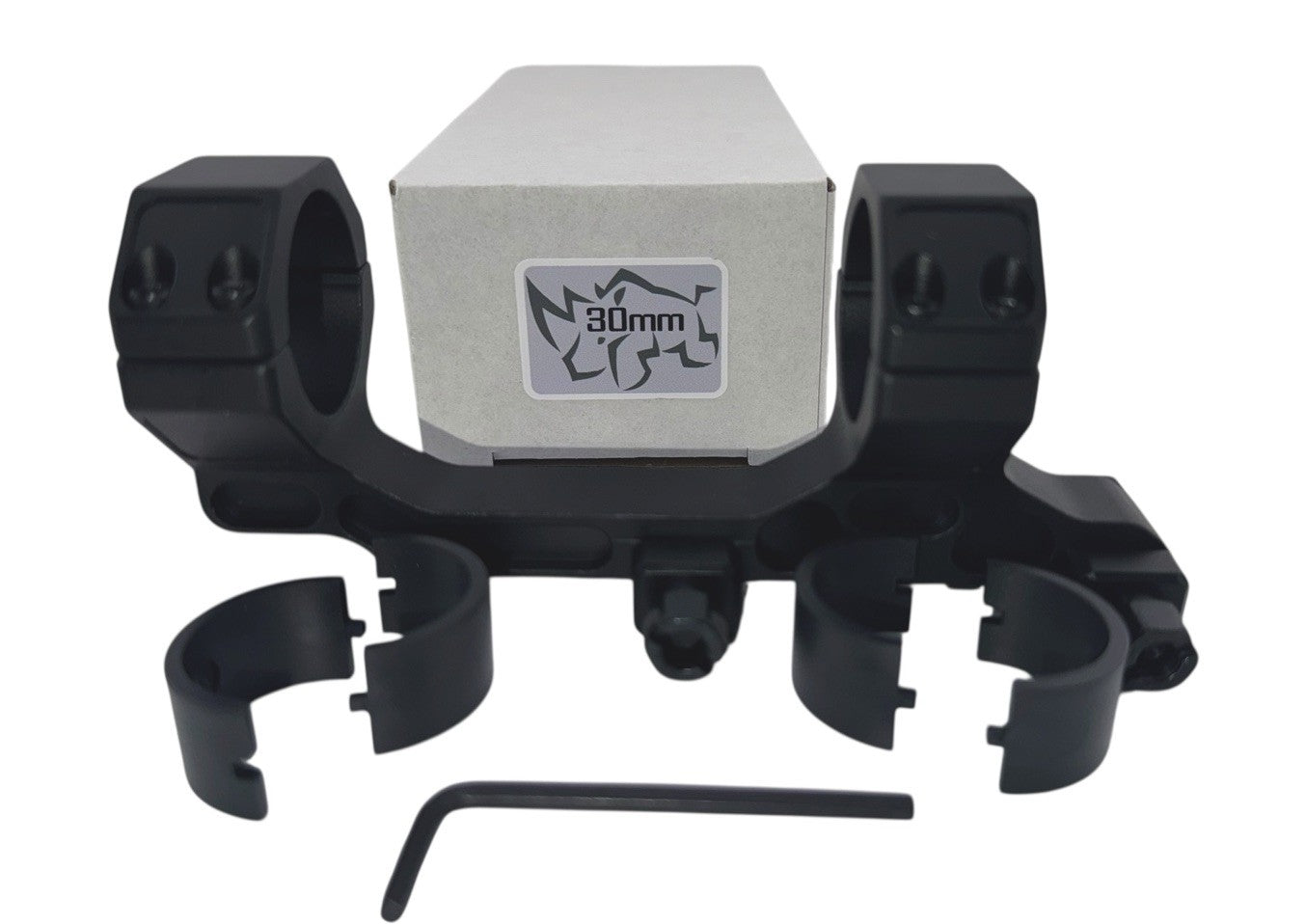 Mucitup 30mm Cantilever Scope Mount 6061-T6 Aluminum Screw Clamp Matte Black