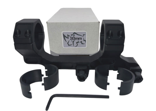 Mucitup 30mm Cantilever Scope Mount 6061-T6 Aluminum Screw Clamp Matte Black