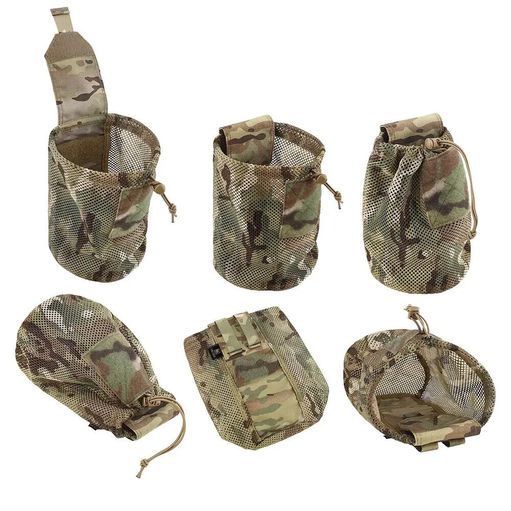 KRYDEX MOLLE Tactical Mesh Dump Pouch Utility Drop Pouch Foldable Recycled Bag