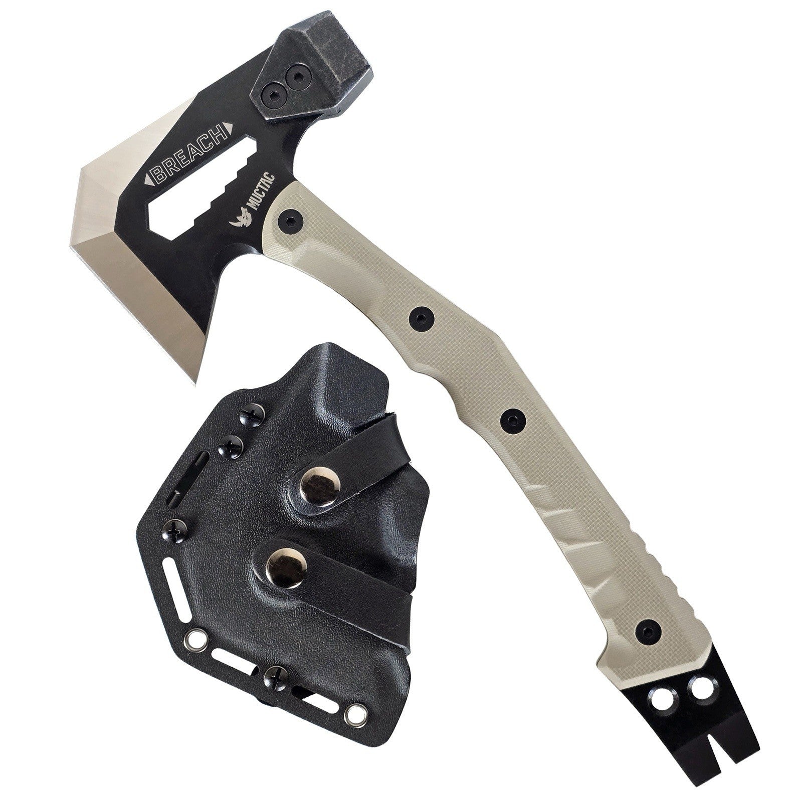 MUCITUP MUCTAC Breach Tactical Axe Pry Tool w/ Kydex Sheath