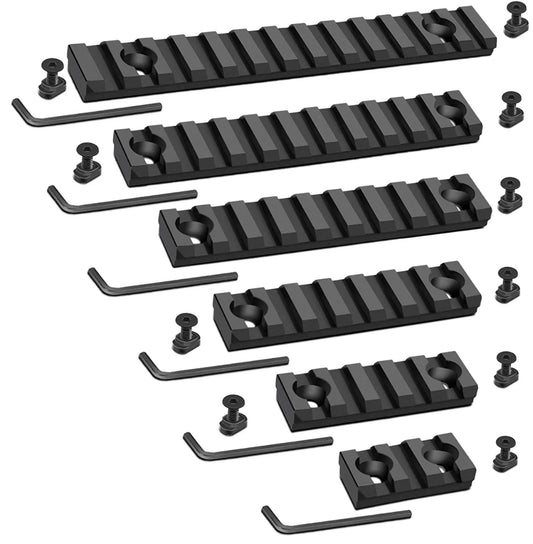 LINKOGEAR MLOK-Style Picatinny Rail 3-13 Slot 6061-T6 Aluminum + Hardware Tool