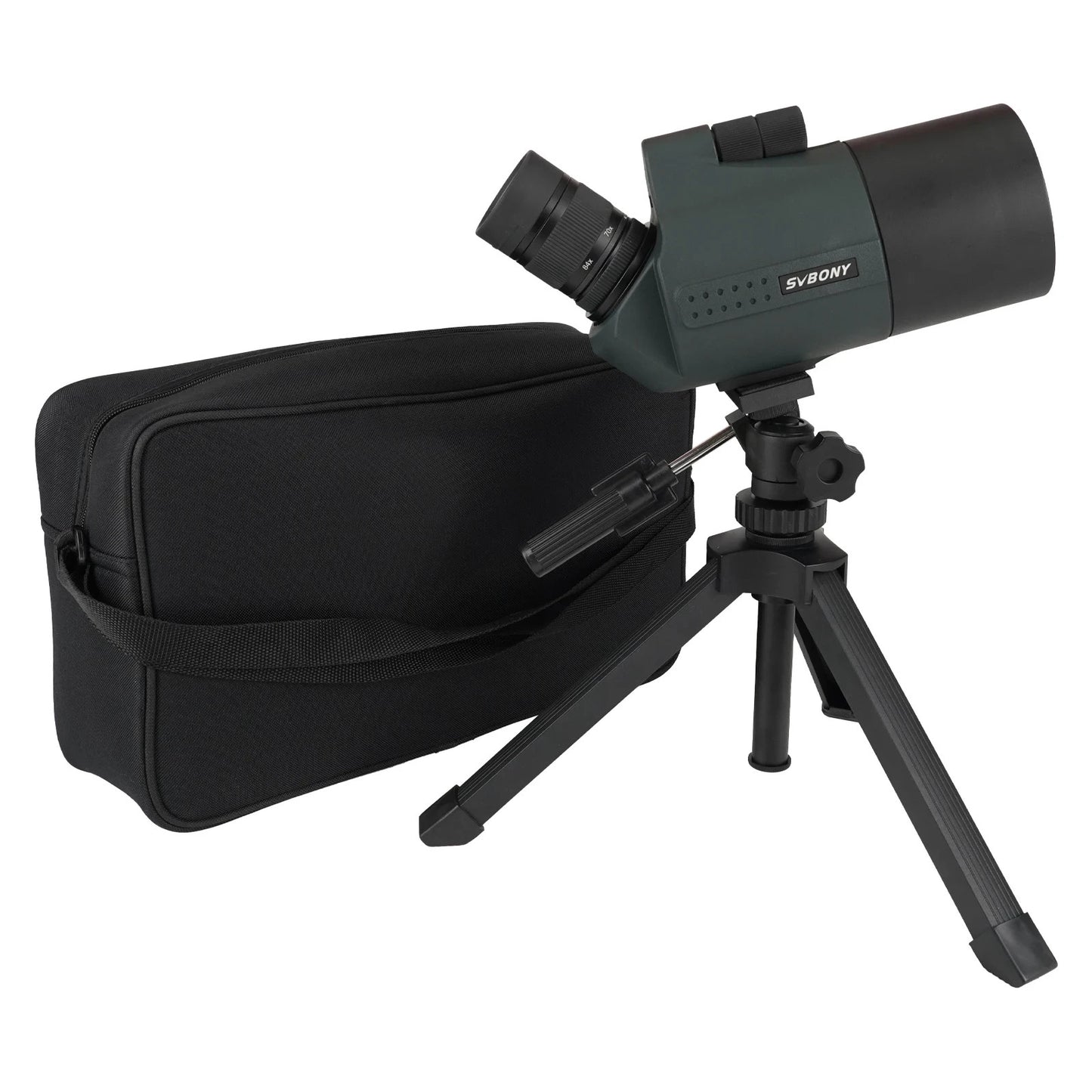 SVBony SV41 Pro Spotting Scope 28-84x80 Angled Zoom HD Optic w/ Tripod Mount
