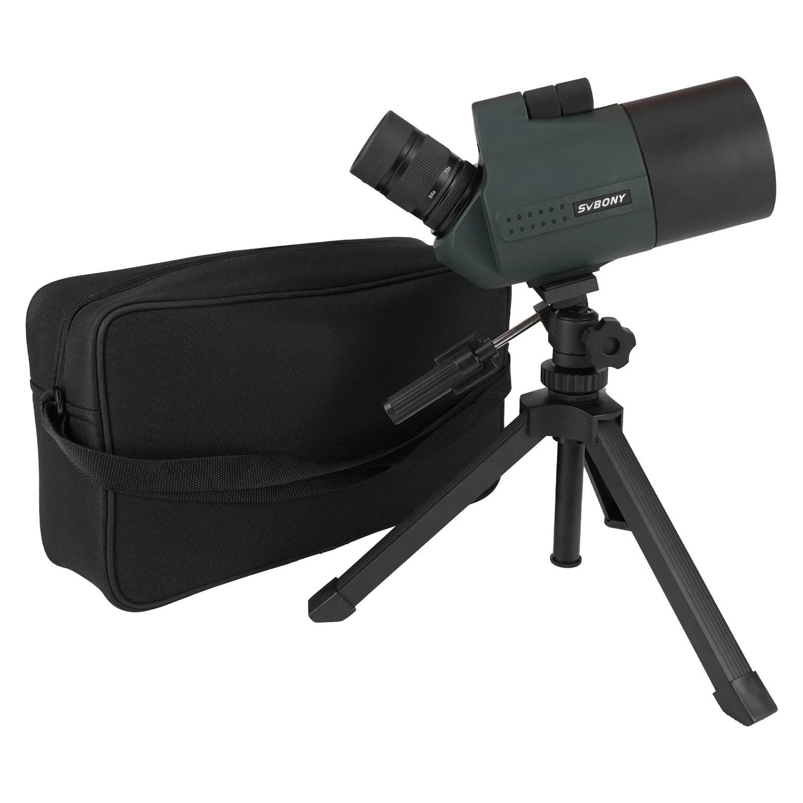 SVBony SV41 Pro Spotting Scope 28-84x80 Angled Zoom HD Optic w/ Tripod Mount