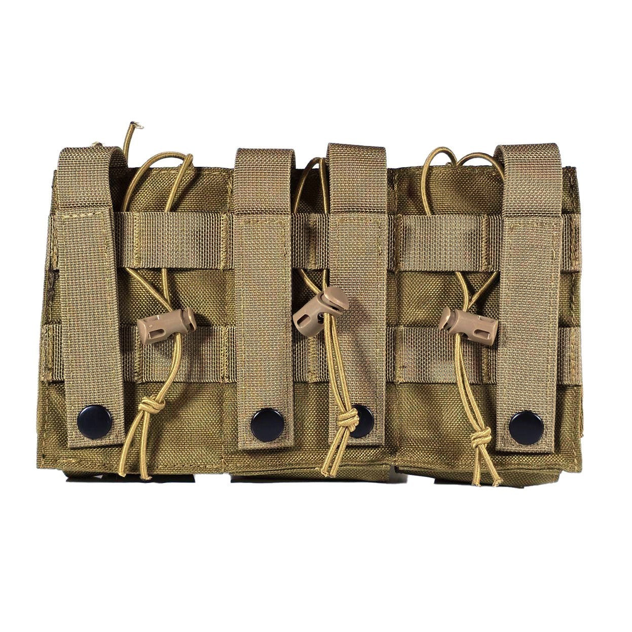 MUCTAC Kangaroo Triple Mag  Pouch – 1000D Nylon, Holds 3 - 5.56 & 9mm Mags - BLK