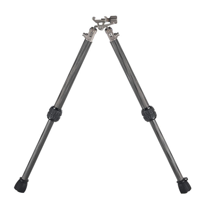 Linkogear Titanium Carbon Fiber Bipod 5.3oz Ultralight Adjustable 4.9"-12.8"