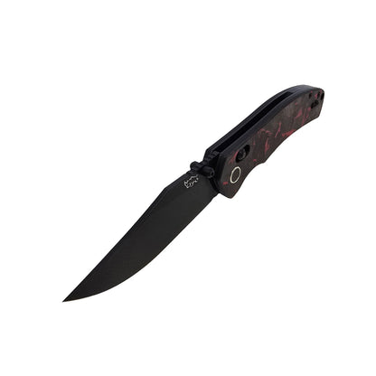 MUCTAC Ember & Smoke Folding Knife – 14C28N Steel, Crossbar Lock, EDC