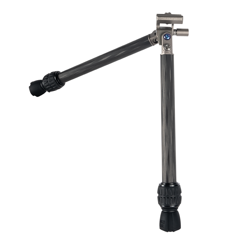 Linkogear Titanium Carbon Fiber Bipod 5.3oz Ultralight Adjustable 4.9"-12.8"