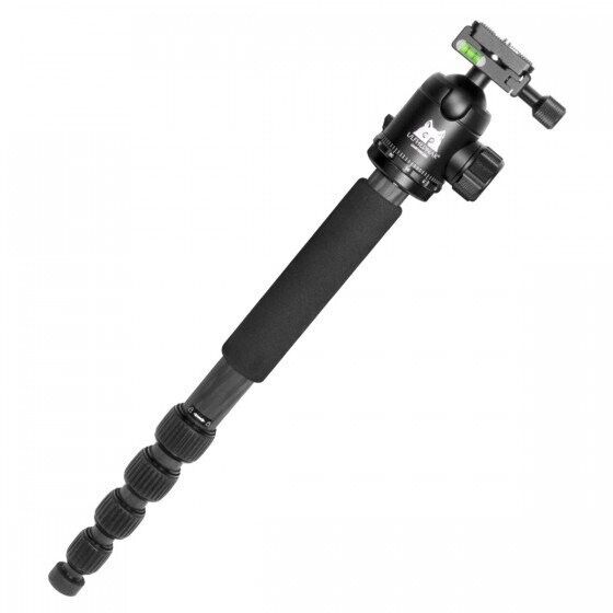 Ufhednar Tripod with Ballhead Arca-style UHRT55CBH Height 10-63 in, Carbon Fiber