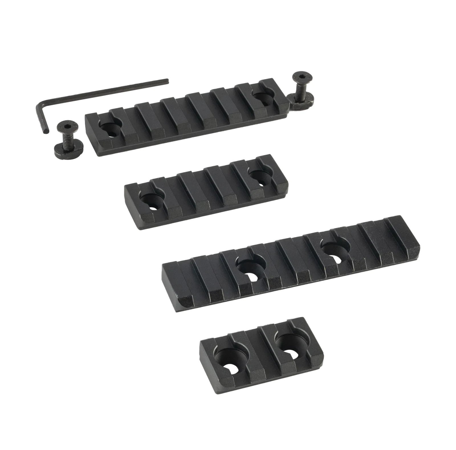 LINKOGEAR MLOK-Style Picatinny Rail 3-13 Slot 6061-T6 Aluminum + Hardware Tool