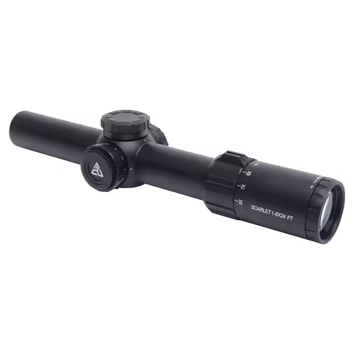 Red Win Scarlet 1-8x24FT LPVO Scope, Fibre Wire Reticle, 6 Illuminaiton Levels