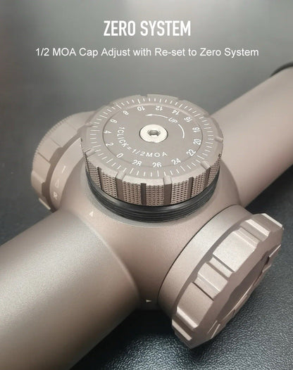 Red Win 1-8x24  FT01 Reticle 1/2MOA BDC Riflescope Red Illum IPX6