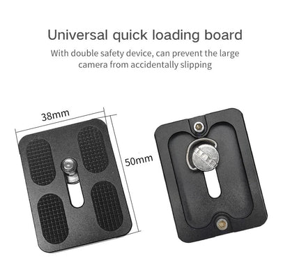 Linkogear PU50 Quick Release Plate Camera Mount Aluminum Tripod Adapter