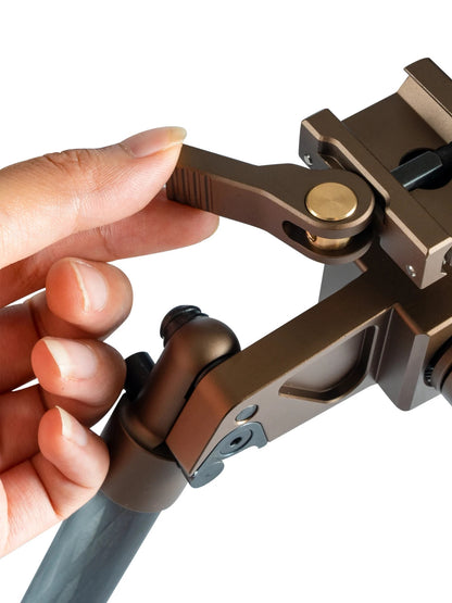Linkogear HB-C03 Carbon Fiber Bipod Picatinny & ARCA Monoball Fix 26mm - Brown