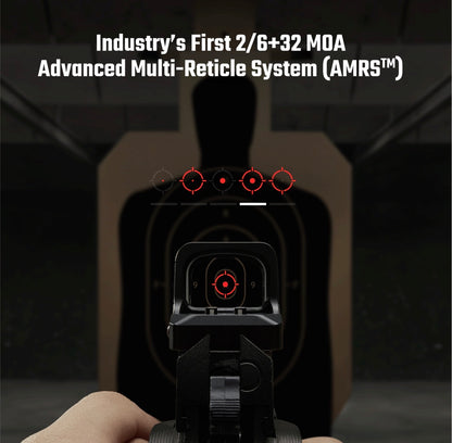 Osight XE AMRS Enclosed Red Dot Sight RMR Footprint 2/6 MOA 32 MOA Circle