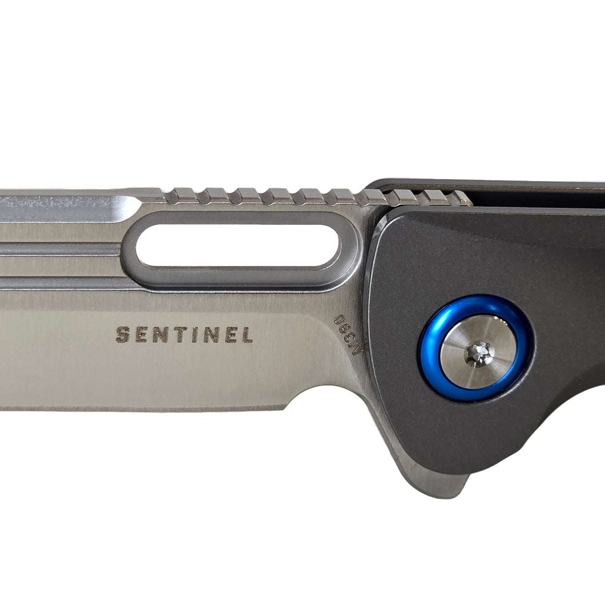 MUCITUP MUCTAC Sentinel Titanium Knife M390 Steel Ceramic Bearing Flipper 3.25"