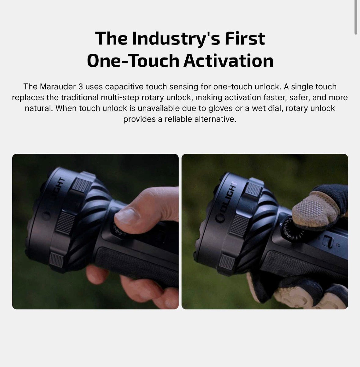 Olight Marauder 3 Rechargeable Flashlight – 25,000 Lumens, 1,000m Spotlight, 31,900mAh