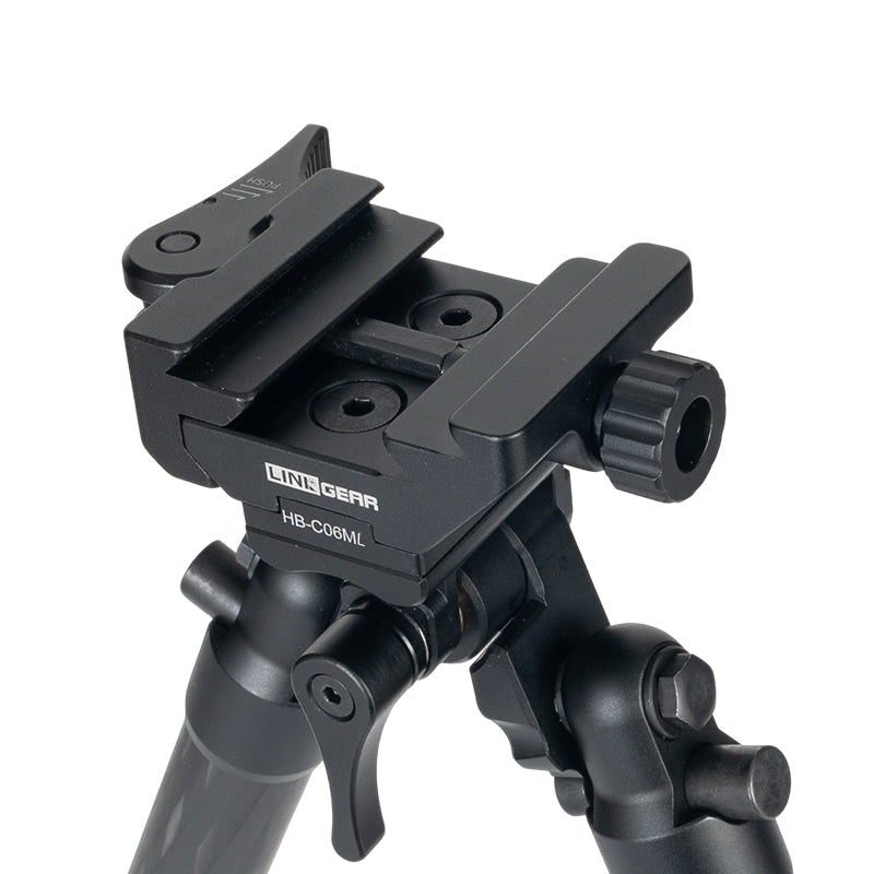 Linkogear Overwatch HB-C06ML Carbon Fiber Bipod 7.5"-25.9" Arca & Picatinny