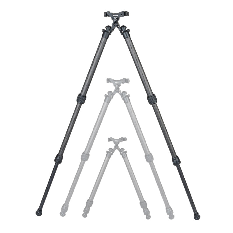 Linkogear Overwatch HB-C06ML Carbon Fiber Bipod 7.5"-25.9" Arca & Picatinny