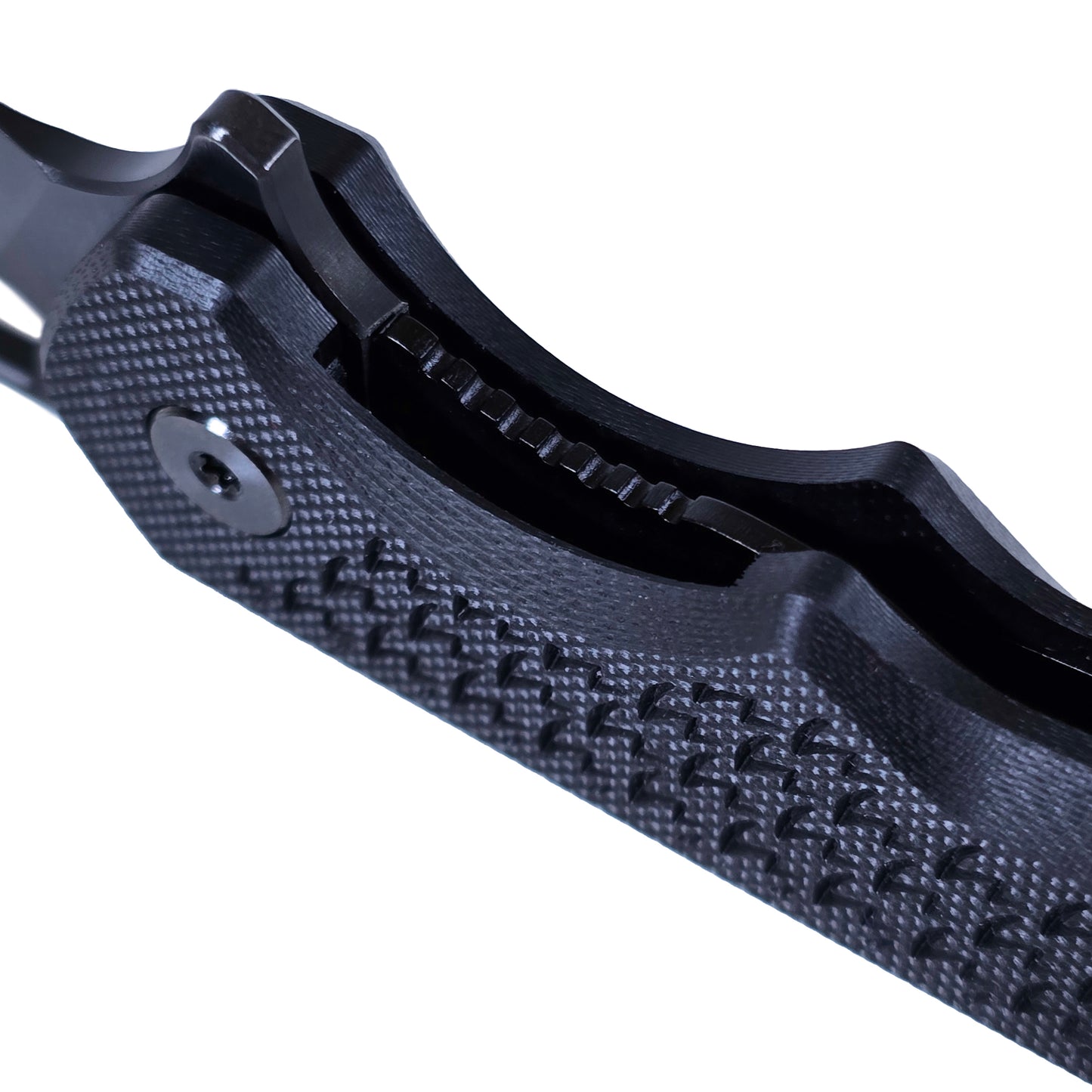 MUCITUP Ceros Blackout Edition – D2 DLC Rhino-Horn Blade | G10 Handle | Liner Lock EDC