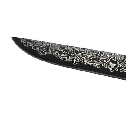 Damascus Steel EDC Folder Wood Handle Smooth Action 3.875" Blade