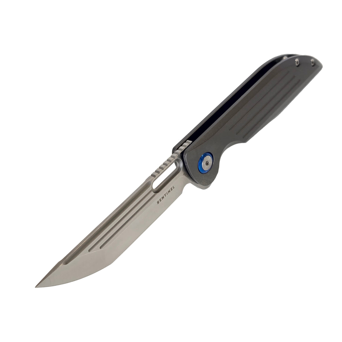 MUCITUP MUCTAC Sentinel Titanium Knife M390 Steel Ceramic Bearing Flipper 3.25"
